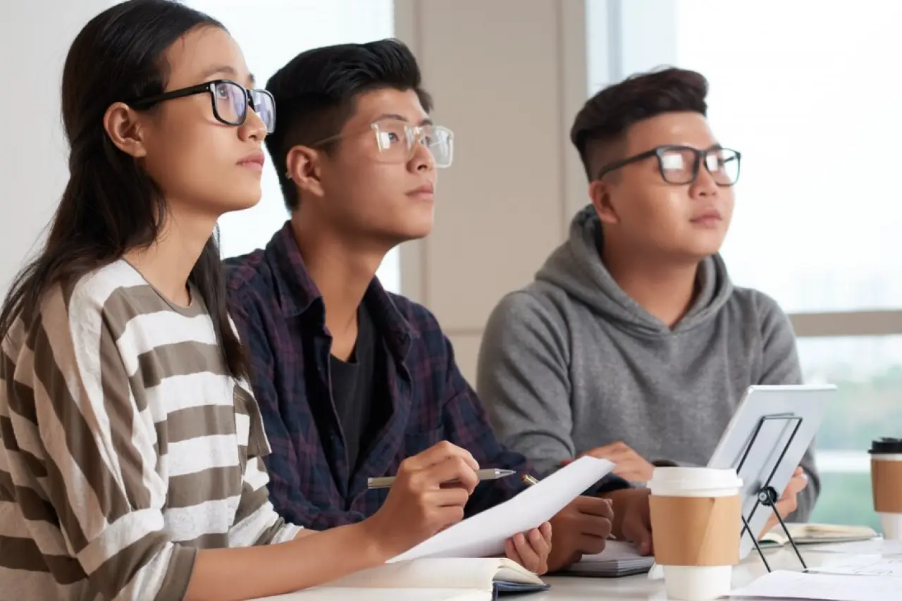 Asian Students in a classroom
